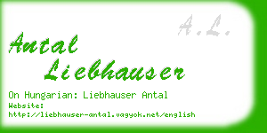 antal liebhauser business card